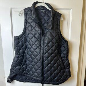 Athleta Whisper Featherless Puffer Vest Black Size 1X